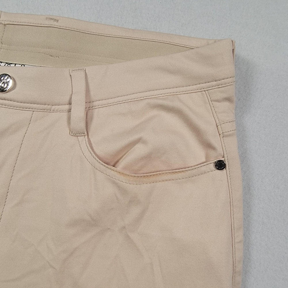 Collars & Co Velocity Performance Pants Mens 32x32 Beige Slim Nylon Blend Golf - Picture 5 of 13